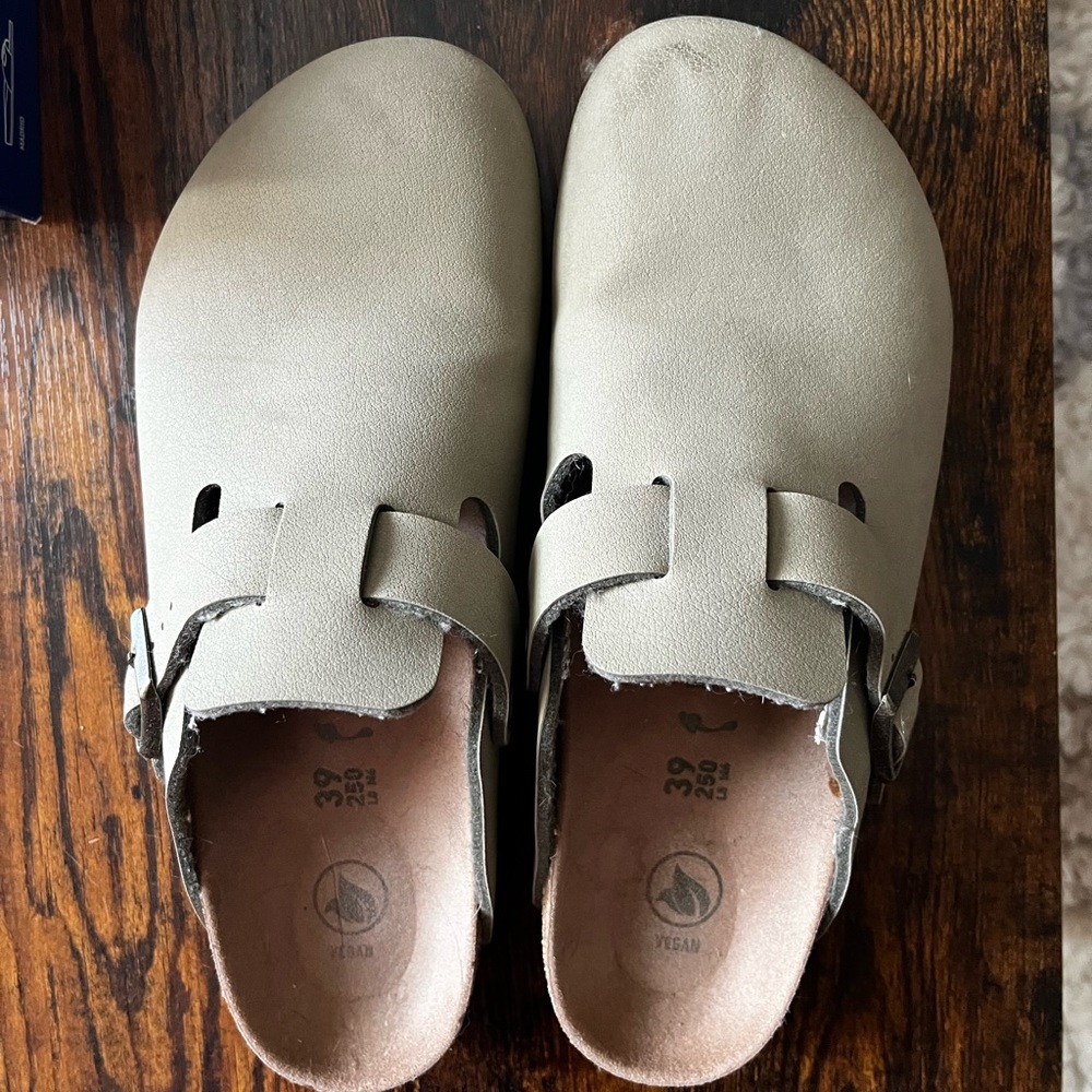 Boston Birkenstock clogs